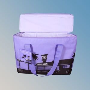 Purple Trader Joe's Mini Insulated Tote Bag